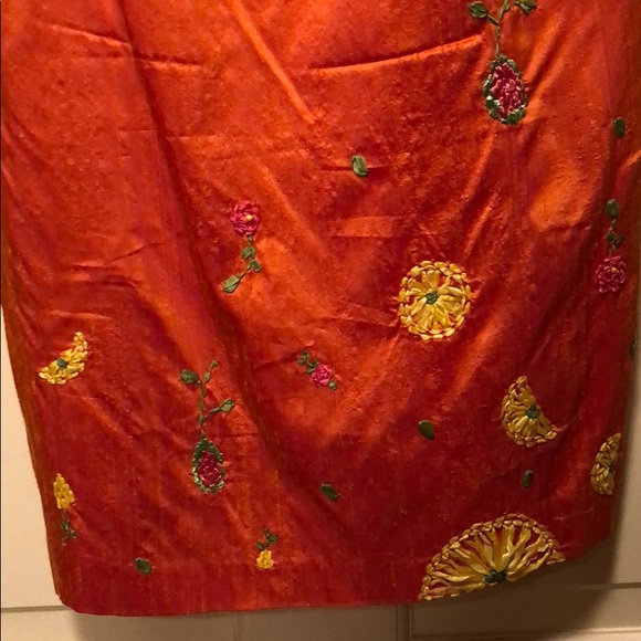 RARE VINTAGE ORANGE CLAUDIA CORDIC SUMMER DRESS - Picture 2 of 5